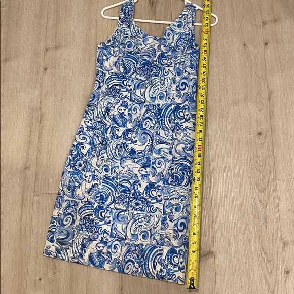 Auth Prada Mosaic Cotton Mini Dress 44 Medium - Picture 7 of 9